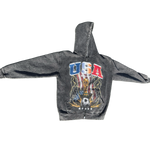 VLV3 "USA WORLDCUP" FADED BLACK ZIP-UP