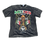 VLV3 "MEXICO WORLDCUP" ACID WASH BLACK SHIRT