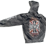 VLV3 "SPIDERWEB" ACID WASH PULLOVER