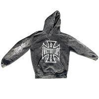 VLV3 "SPIDERWEB" ACID WASH PULLOVER