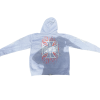 VLV3 "SPIDERWEB" GREY ZIP-UP