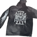 VLV3 "SPIDERWEB" FADED BLACK PULLOVER