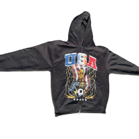 VLV3 "USA WORLDCUP" BLACK ZIP-UP