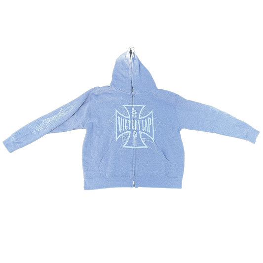 VLV3 "SPIDERWEB" GREY ZIP-UP