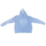 VLV3 "SPIDERWEB" GREY ZIP-UP