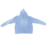 VLV3 "SPIDERWEB" GREY ZIP-UP
